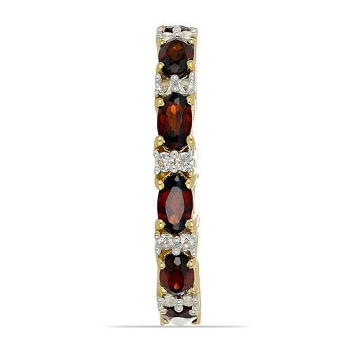 2.64 CT GARNET GOLD PLATED STERLING SILVER RINGS #VR034543